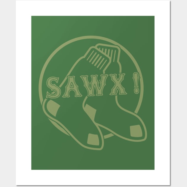 Sawx! Boston Accent B-Ball Lovers' Wall Art by WriterCentral